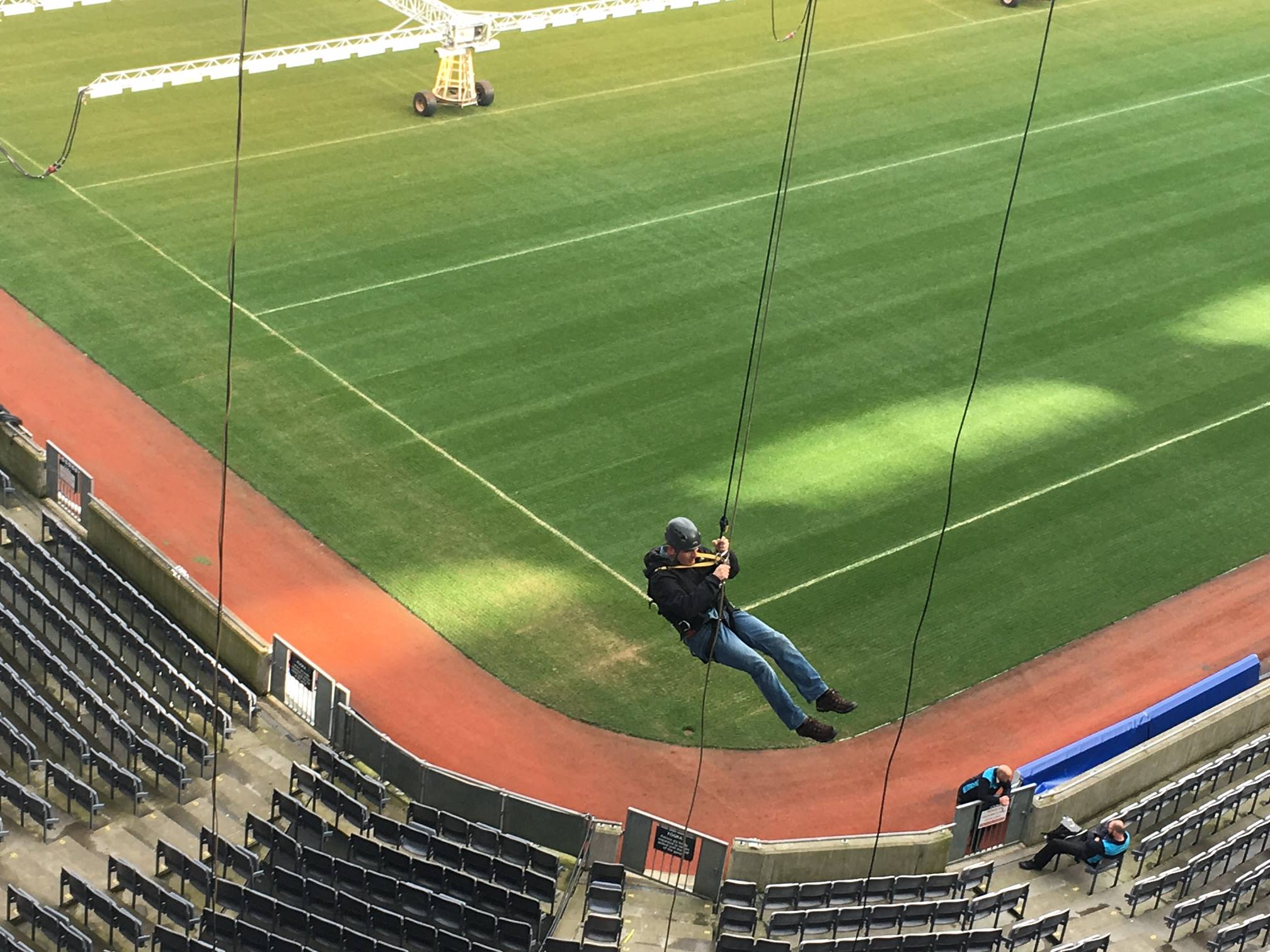 Nesta Raises €2500 Abseiling at Croke Park in Support of the ISPCC Childline