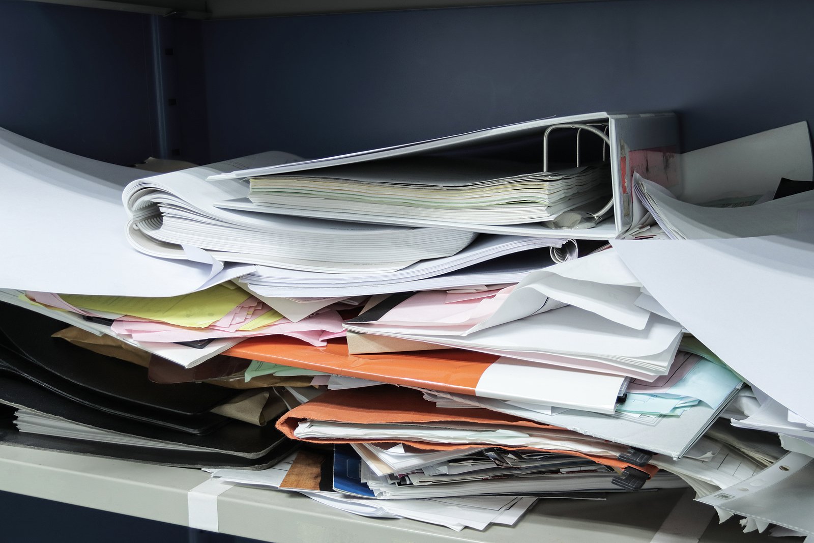 decluttering desk
